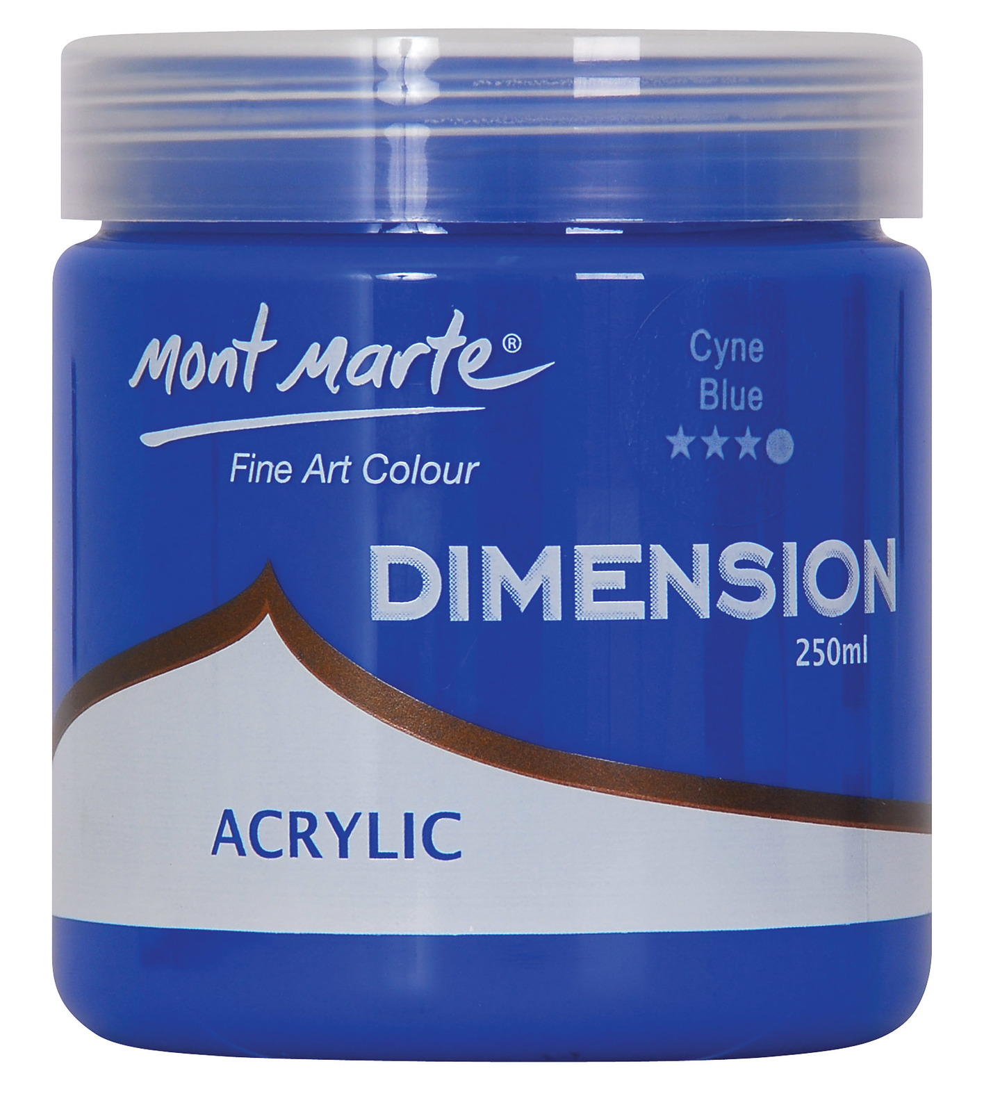 Dimension Acrylic Paint Cyan Blue 250mls Mont Marte