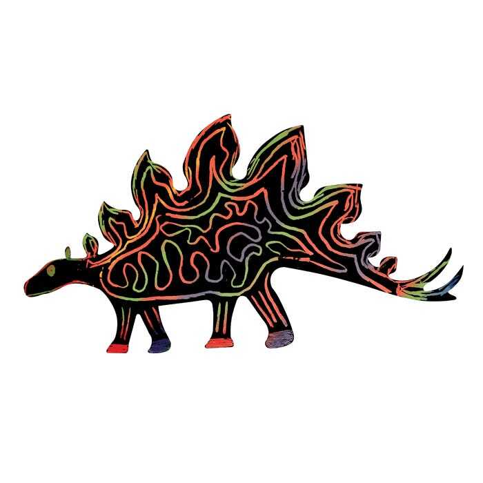 Scratch Art Dinosaurs Pk 24