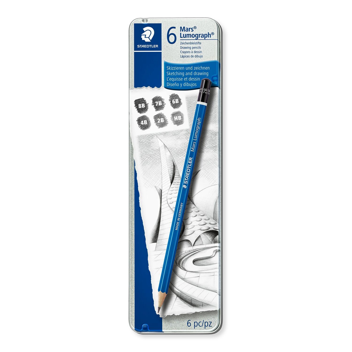 Staedtler Mars Lumograph Graphite Pencil 4B