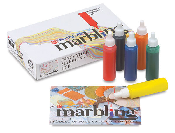 Marbling Japan Suminagashi Dye Ink Set Boku-undo 12ml x 6 Colors New Japan 