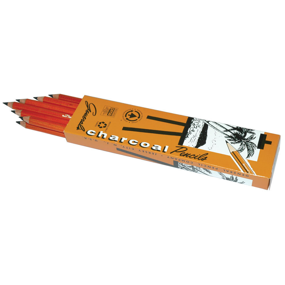 General Pencil Company : Charcoal Pencil : 6B Extra Soft - General