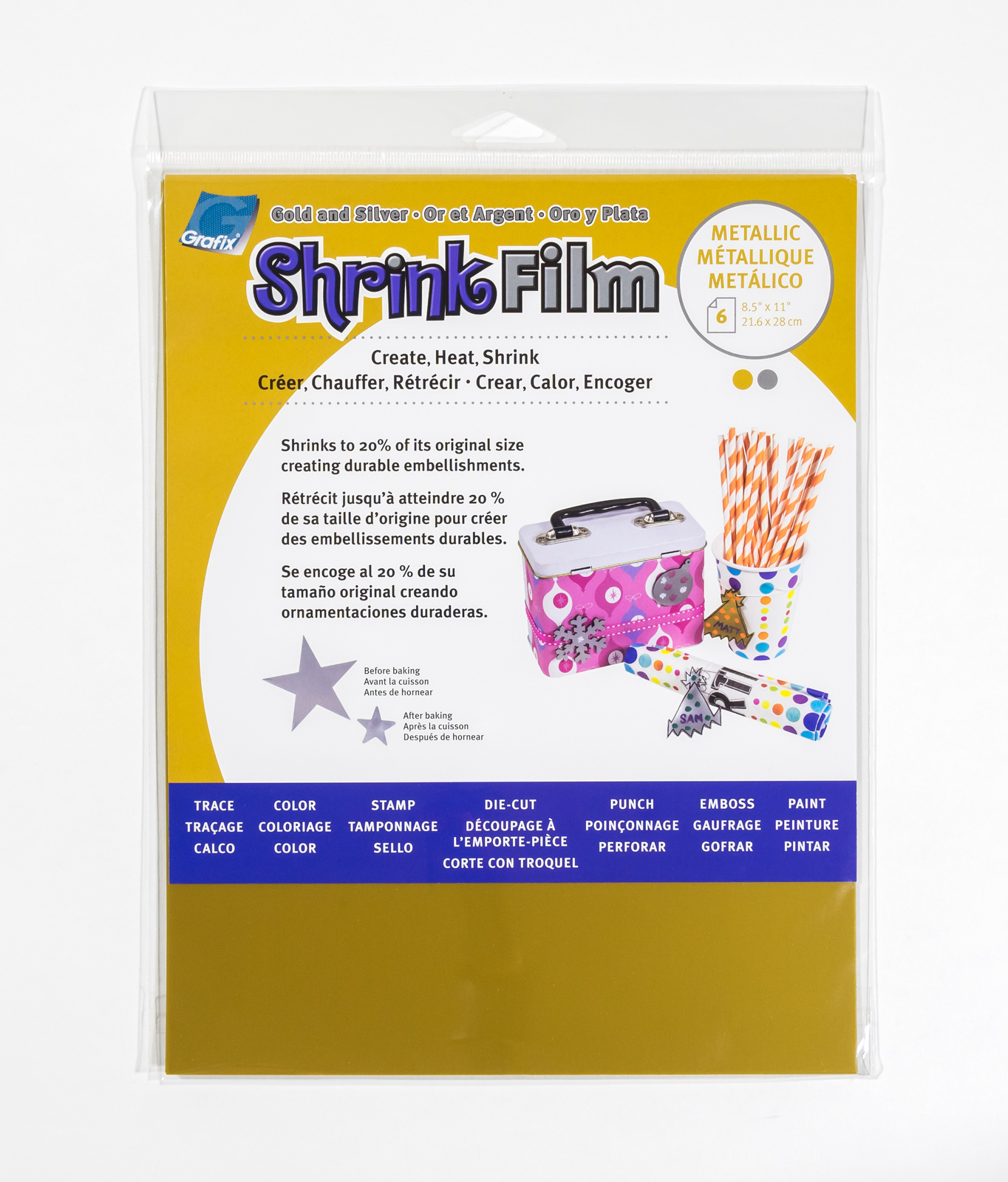 Grafix Shrink Film A4 Clear Grafix Shrink Film A4 Clear