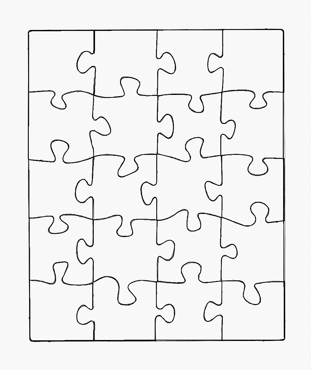 Printable Jigsaw Puzzle Template