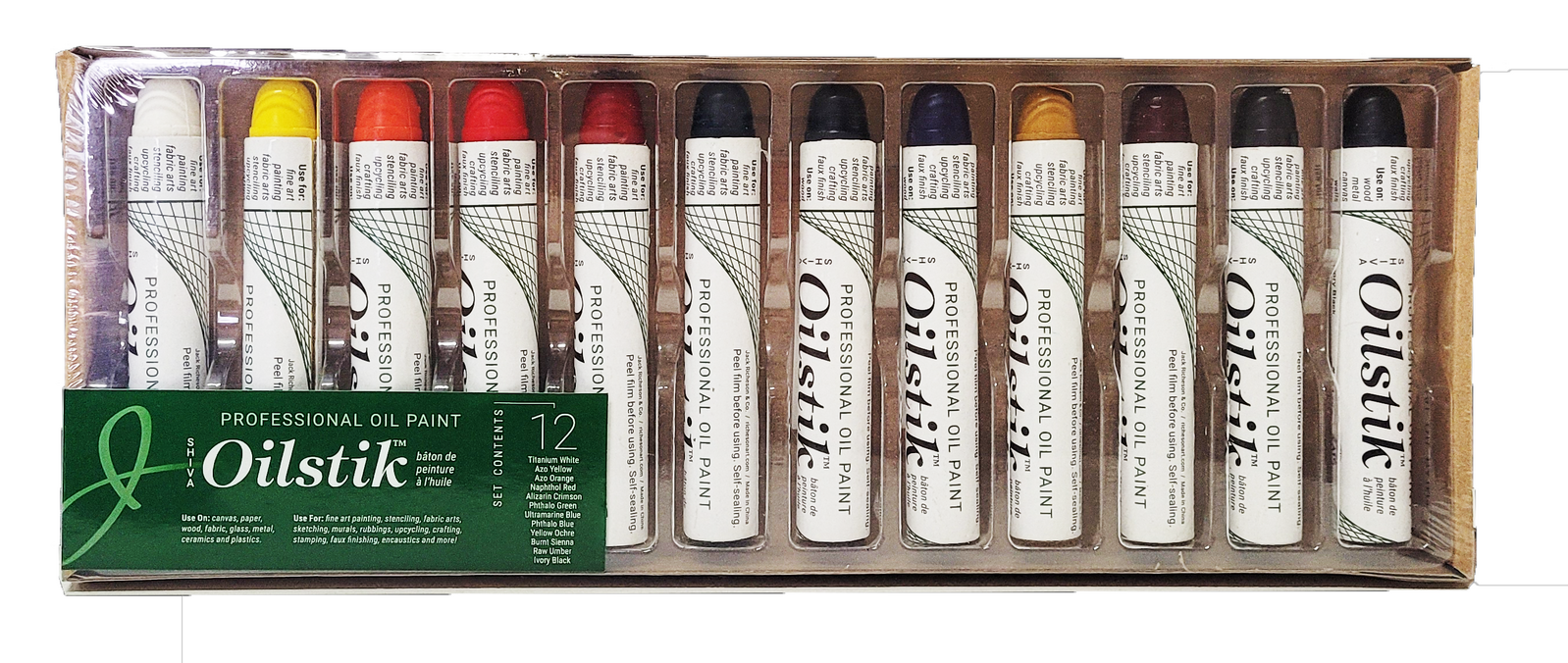 Shiva Paintstik Oil Paint Sticks Set of 12