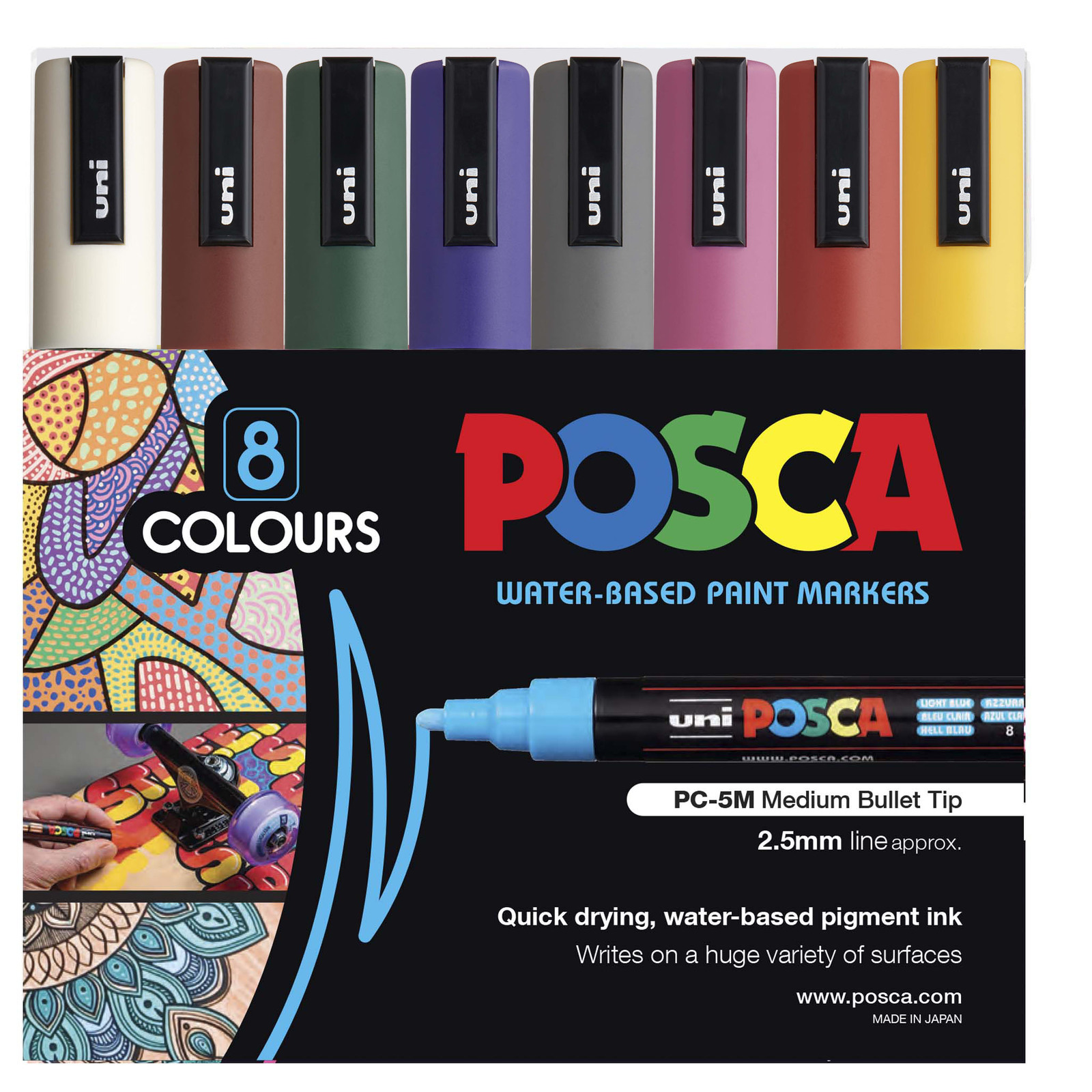 Uni POSCA Water-based Pigment Ink Marker - Extra Large(15mm) Chisel Ti