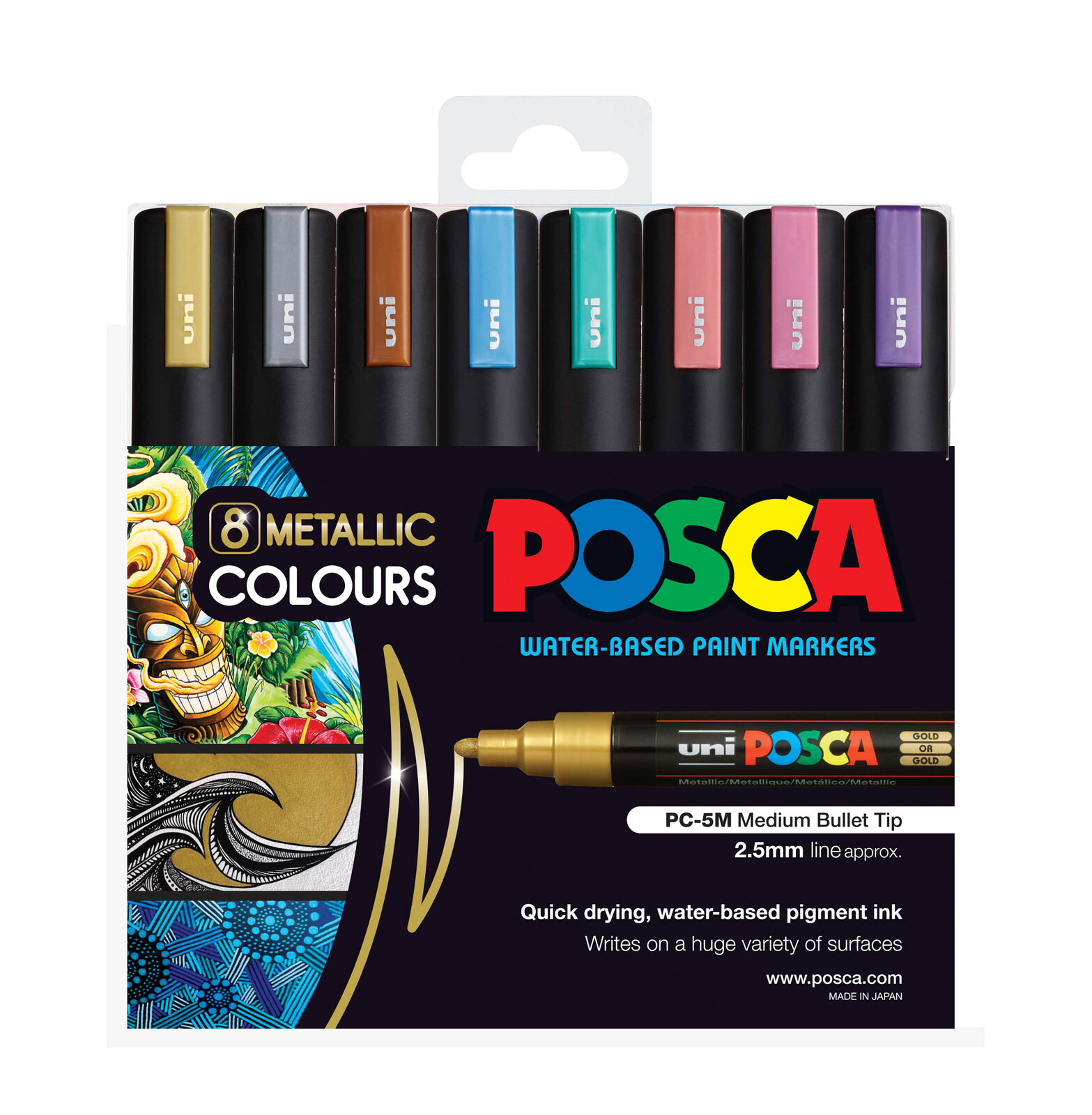 Posca PC-5M Acrylic Paint Marker Pen, The Pastel Favourites Pack