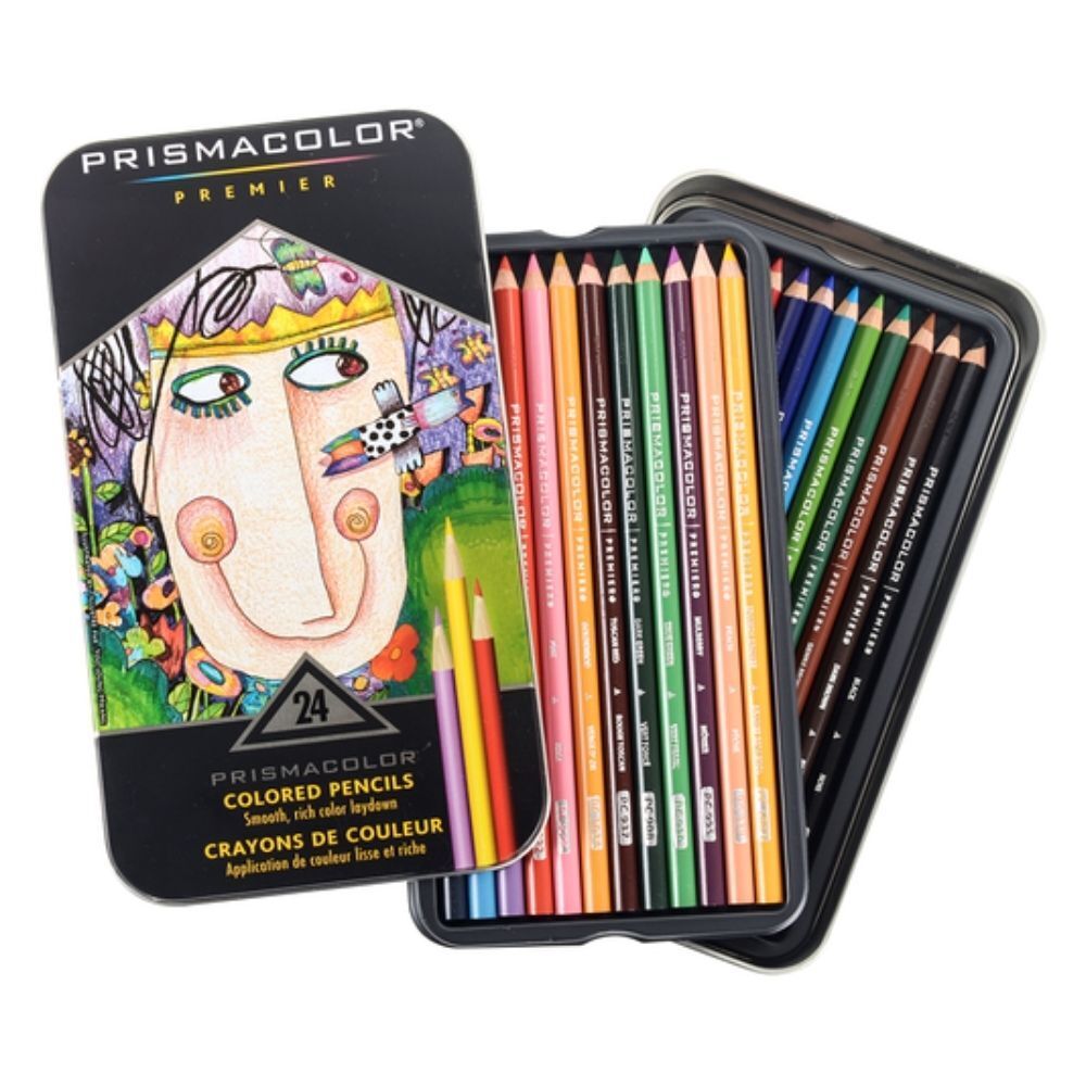  Prismacolor Premier Colored Pencils, Soft Core, 24 Pack : Wood  Colored Pencils : Arts, Crafts & Sewing