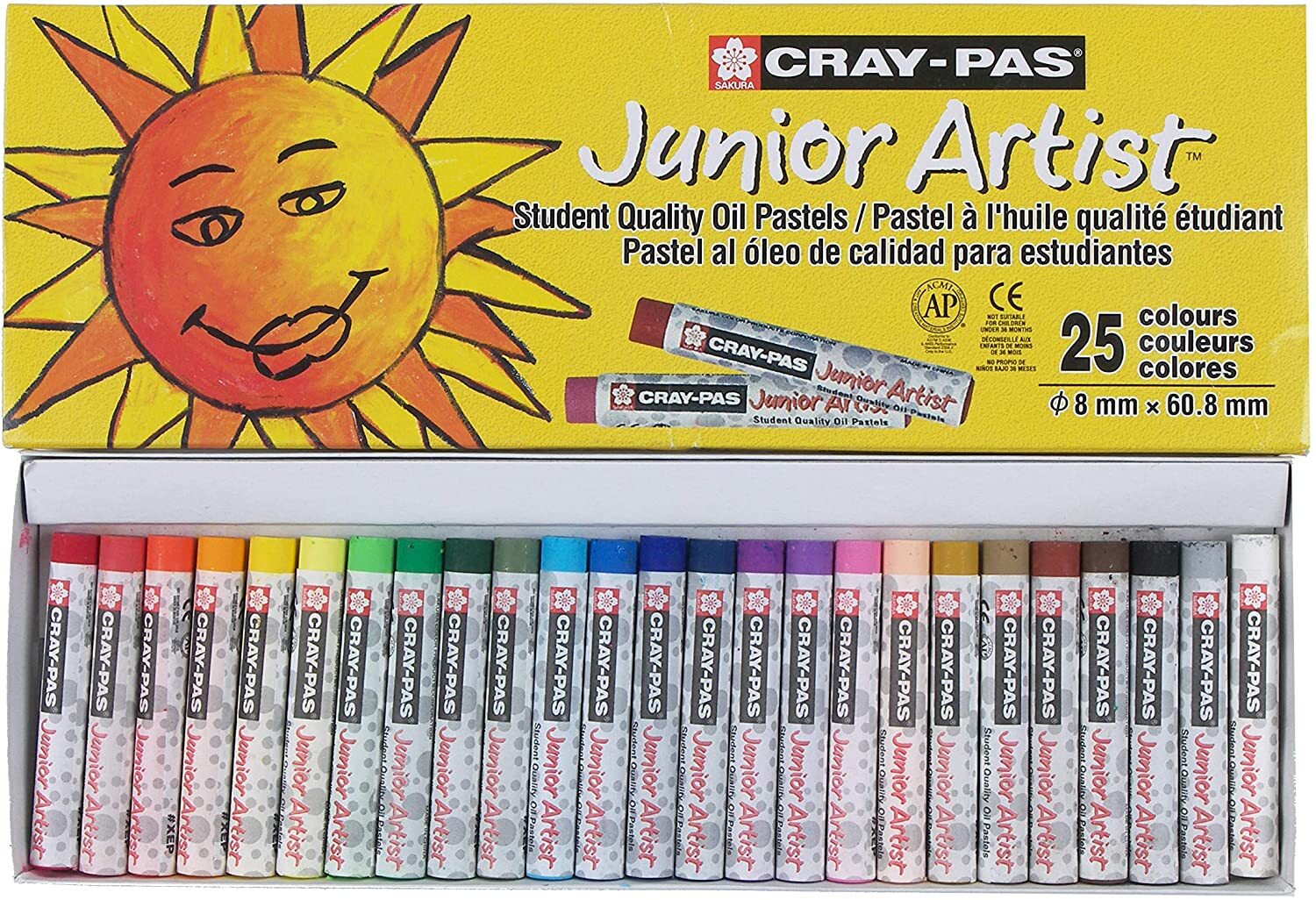  Posca Pastels, Premium Art Set of 24 Wax Pastels, Art