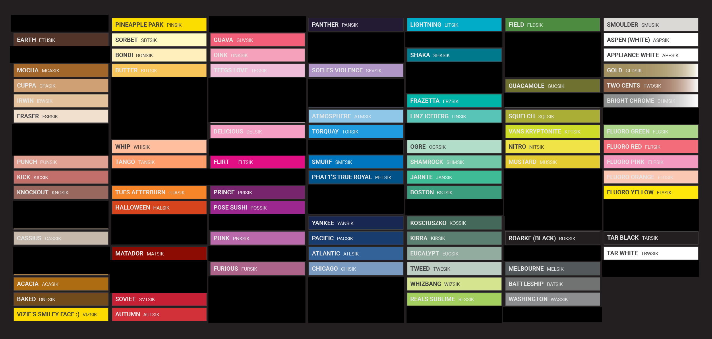 Ironlak Colour Chart Pdf