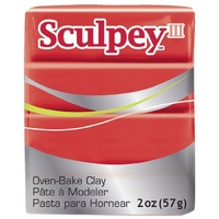 Sculpey III Modelling Red Hot Red 57g