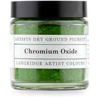 Langridge Dry Ground Pigment 120ml Series 3 Chromium Oxide
