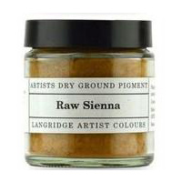 Langridge Dry Ground Pigment 120ml Series 1 Raw Sienna
