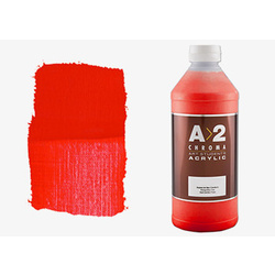 A2 Chroma Art Students Acrylic 1 Litre - Cadmium Scarlet Hue