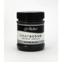 Atelier Interactive Artist's Acrylics S1 Brown Black 250ml