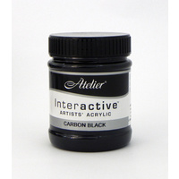 Atelier Interactive Artist's Acrylics S1 Carbon Black 250ml