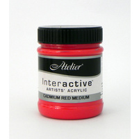 Atelier Interactive Artist's Acrylics S4 Cadmium Red Medium 250ml