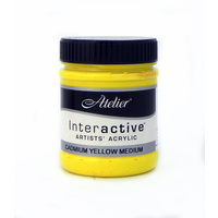 Atelier Interactive Artist's Acrylics S4 Cadmium Yellow Medium 250ml