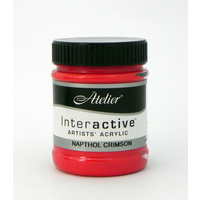 Atelier Interactive Artists Acrylics S3 Napthol Crimson 250ml