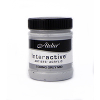 Atelier Interactive Artist's Acrylics S1 Toning Grey Mid 250ml