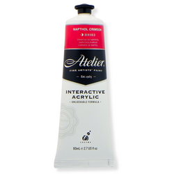 Atelier Interactive Artists Acrylics S3 Napthol Crimson 80ml