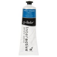 Atelier Interactive Artist's Acrylics S2 Phthalo Turquoise 80ml