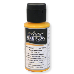 Atelier Free Flow Acrylics S3 Arylamide Yellow Deep 60ml