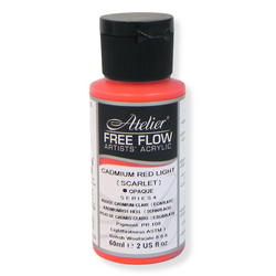 Atelier Free Flow Acrylics S4 Cadmium Red Light (Scarlet) 60ml