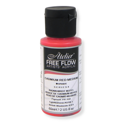 Atelier Free Flow Acrylics S4 Cadmium Red Medium 60ml