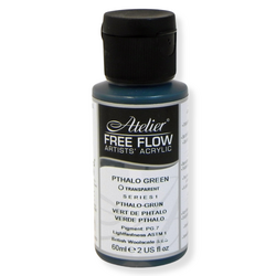 Atelier Free Flow Acrylics S1 Pthalo Green 60ml