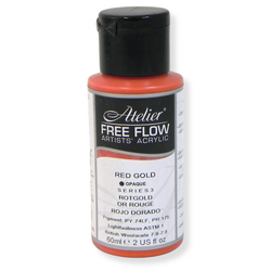 Atelier Free Flow Acrylics S3 Red Gold 60ml