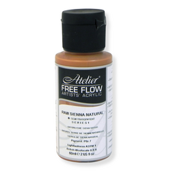 Atelier Free Flow Acrylics S1 Raw Sienna Natural 60ml