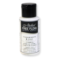 Atelier Free Flow Acrylics S1 Titanium White 60ml