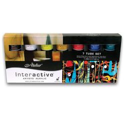 Atelier Interactive Artists Acrylics set of 7 x 80ml Tubes