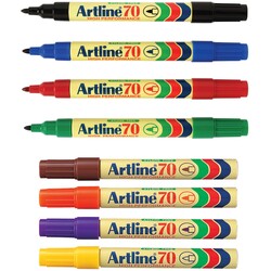 Artline 70 Permanent Markers Assorted 12 Pack