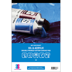 Art Spectrum Double Primed Canvas Pad A4 - 345gsm 10sht