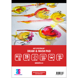 Art Spectrum Draw & Wash Pad Smooth A4 210gsm 30sht