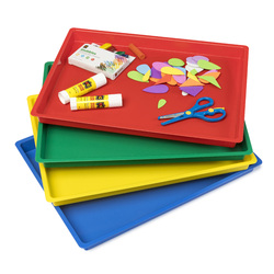 Art Tray Set of 4 Bright Colours