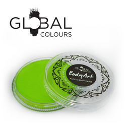 Global BodyArt Cake Face Paint Lime Green 32g