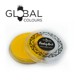Global BodyArt Cake Face Paint Yellow 32g