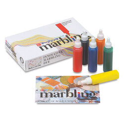 Boku-Undo Suminagashi Marbling Inks Set of 6 x 12ml Colours
