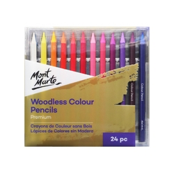 Mont Marte Premium Woodless Colour Pencils Set of 24