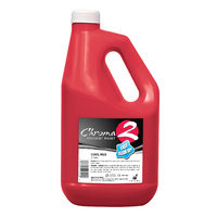 Chroma 2 School Super Tempera Paint - 2L Cool Red