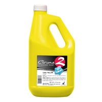 Chroma 2 School Super Tempera Paint - 2L Cool Yellow