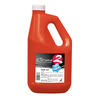 Chroma 2 School Super Tempera Paint - 2L Warm Red