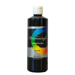Chromacryl Pigmented Ink Black 500ml