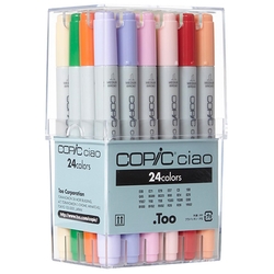 Copic Marker Felt Pen Ciao Set of 24 Basic assorted colours