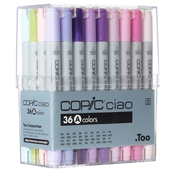 Copic Marker Felt Pen Ciao Set of 36 Interior Colours