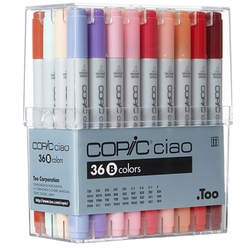 Copic Marker Felt Pen Ciao Set of 36 Product Design Colours