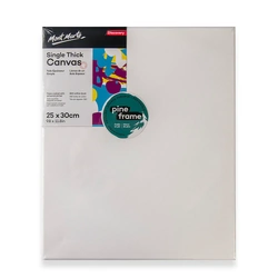 Carton of 24 Single Thick Beginner's Canvas 25 x 30cm