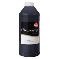 Chromacryl Student Acrylic Paint 1L Black